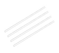 sourcing map 4 Pcs Clear Acrylic Square Rods, 5/16" x 5/16" x 16" PMMA Plastic Bar for Lighting Diffuser, Display Stand Supports, DIY Craft Model Building Home Gardening Decor-8mm x 407mm