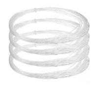 sourcing map 4 Pcs Clear Fishing Line Wire 144ft Nylon Fishing String Wire 1mm Monofilament Invisible Cord for Hanging Decorations Balloon Crafts Jewelry Beading Making