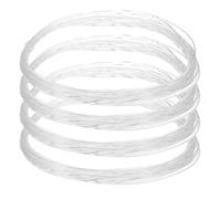 sourcing map 4 Pcs Clear Fishing Line Wire 197ft Nylon Fishing String Wire 0.9mm Monofilament Invisible Cord for Hanging Decorations Balloon Crafts Jewelry Beading Making