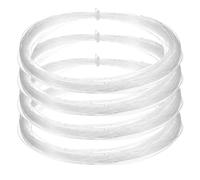 sourcing map 4 Pcs Clear Fishing Line Wire 460ft Nylon Fishing String Wire 0.6mm Monofilament Invisible Cord for Hanging Decorations Balloon Crafts Jewelry Beading Making