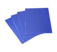 sourcing map 4 Pcs Corrugated Plastic Sheet, 4mm Blue Corrugated Plastic Boards 10 x 10 Inch Blank Waterproof Yard Signs for DIY Crafts, Guidepost, Party Decorations