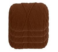 sourcing map 4 Pcs Crocheting Yarn, 3mm Brown 100% Acrylic Yarn 80G/2.8oz Sport Weight Yarns Bulk Soft and Fluffy Yarns for Knitting DIY Crochet Crafts Blankets Gift,88 Yards Total