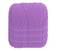 sourcing map 4 Pcs Crocheting Yarn, 3mm Purple 100% Acrylic Yarn 80G/2.8oz Sport Weight Yarns Bulk Soft and Fluffy Yarns for Knitting DIY Crochet Crafts Blankets Gift,88 Yards Total