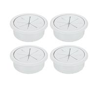 sourcing map 4 Pcs Desk Grommet, 1.97 inch 50mm Desk Cable Hole Cover Wire Hole Insert for Home Office Table Cabinet Cord Organizer, Gray
