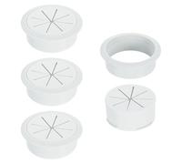 sourcing map 4 Pcs Desk Grommet, Fit 60mm/2.36" Plastic Cable Hole Cover Bulk Top Hat Grommet Desk Hole Cover for Cables Home Office, Gray