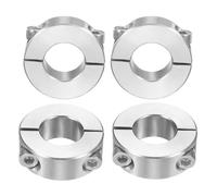 sourcing map 4 Pcs Double Split Shaft Collar 18mm Bore, Two Piece Clamping Collar 36mm OD 13mm Thickness, 304 Stainless Steel Set Screw Split Collar