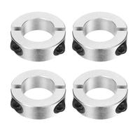 sourcing map 4 Pcs Double Split Shaft Collar, 28mm Bore Two Piece Clamping Collar 48mm OD 15mm Thickness, Aluminum Alloy Set Screw Split Collar