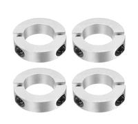 sourcing map 4 Pcs Double Split Shaft Collar, 35mm Bore Two Piece Clamping Collar 60mm OD 15mm Thickness, Aluminum Alloy Set Screw Split Collar