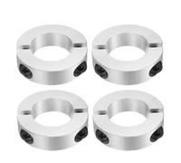 sourcing map 4 Pcs Double Split Shaft Collar, 40mm Bore Two Piece Clamping Collar 70mm OD 18mm Thickness, Aluminum Alloy Set Screw Split Collar