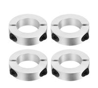 sourcing map 4 Pcs Double Split Shaft Collar, 50mm Bore Two Piece Clamping Collar 85mm OD 22mm Thickness, Aluminum Alloy Set Screw Split Collar
