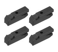 sourcing map 4 Pcs Fitting Furniture Panel, 38x10x12.5mm Joint Bracket Push-On Clips Corner Buckle with Screws for Cabinet Wardrobe Roman Column Connection