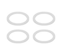 sourcing map 4 Pcs Flat Seal Ring Silicone Washer, 56mm/2.2" Silicone Gasket Washers O Ring Seals for 2 1/5 Inch Drain Pipe Sink Drains for Seals Repair Shower Hose Faucet Shower Head, White