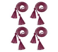 sourcing map 4 Pcs Graduation Cords, Graduation Tassel Honor Cords, 2025 Graduation Honor Cord with Tassel, Braided Cords for Graduation Bachelor Gown Sewing, Burgundy