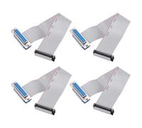 sourcing map 4 Pcs IDC Flat Ribbon Cable, 2.54mm Pitch 31.8mm Width 20cm Long 26 Pin Female DB25 to FC-26 Flat Ribbon Connector Jumper Wire for PC, LED Displays