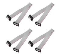 sourcing map 4 Pcs IDC Flat Ribbon Cable, 2mm Pitch 14mm Width 20cm Long 14 Pin FC to FC Flat Ribbon Connector Jumper Wire for PC, LED Displays
