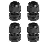 sourcing map 4 Pcs M16 Cable Gland, 3-4mm 3 Wire Holes Waterproof Nylon Joint for Cable Fixing, Wiring, Repairing, Gland Replacement, Electrical Appliances, Black