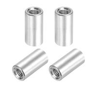 sourcing map 4 Pcs M3x10mm Round Aluminum Standoff Column Spacer, Coupling Screws Female Threaded Spacers for RC Multirotor Parts DIY FPV Quadcopter (Silver Tone)