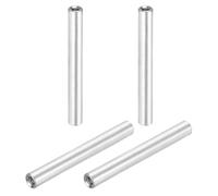 sourcing map 4 Pcs M3x45mm Round Aluminum Standoff Column Spacer, Coupling Screws Female Threaded Spacers for RC Multirotor Parts DIY FPV Quadcopter (Silver Tone)