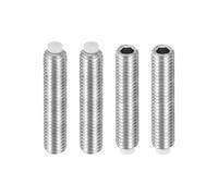 sourcing map 4 Pcs M8x40mm Nylon Tip Grub Screw, 304 Stainless Steel Metric Hex Socket Set Screws for Furniture Repair Industrial Machinery and Equipment