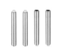sourcing map 4 Pcs M8x60mm Nylon Tip Grub Screw, 304 Stainless Steel Metric Hex Socket Set Screws for Furniture Repair Industrial Machinery and Equipment