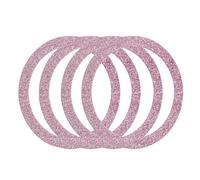 sourcing map 4 Pcs Magnetic Adapter Ring, Universal Magnetic Wireless Charger Conversion Kit Sparkle Magnetic Metal Ring Adhesive Sticker Ring for Phone Case, Pink