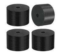 sourcing map 4 Pcs Multi Purpose Rubber Spacer, 0.5" OD x 2.8" ID x 1.6" Thickness Anti-Vibration Isolation Rubber Bushings Grommets Spacers Washers for Home Cars Boat Accessories (Black)