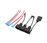 sourcing map 4 Pcs Plastic Car Horn Speaker Adapter Harness Pigtail Socket