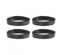 sourcing map 4 Pcs PU Leather Loops Replacement Retaining Ring Keeper for 21mm Width Watch Band, Black