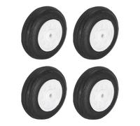 sourcing map 4 Pcs RC Airplane Wheels, 1 Inch OD RC Plane Parts Wheels Model Airplane Light PU Sponge Tire Tail Foam Wheel for DIY RC Model Plane Aircraft