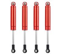 sourcing map 4 Pcs RC Shock Absorber 1/10 102mm Internal Spring Oil Shock Absorber Dampers for 1/10 RC Car Crawler Racing Truck Upgrade Parts, Red