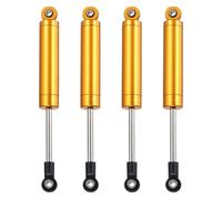 sourcing map 4 Pcs RC Shock Absorber 1/10 102mm Internal Spring Oil Shock Absorber Dampers for 1/10 RC Car Crawler Racing Truck Upgrade Parts, Orange