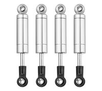 sourcing map 4 Pcs RC Shock Absorber 1/10 62mm Internal Spring Oil Shock Absorber Dampers for 1/10 RC Car Crawler Racing Truck Upgrade Parts, Silver Tone