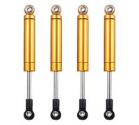 sourcing map 4 Pcs RC Shock Absorber 1/10 92mm Internal Spring Oil Shock Absorber Dampers for 1/10 RC Car Crawler Racing Truck Upgrade Parts, Orange