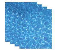 sourcing map 4 Pcs Ripple Water Sticker, Self Adhesive Artificial Water Wave Effect Stickers 11.69"x8.27" Dollhouse Wallpaper Sheets for DIY Dollhouse, Miniature Landscapes, Light Blue