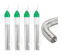 sourcing map 4 Pcs Rosin Core Solder, 0.8mm Dia Non Lead Solder Flux Wire, 15g Each Portable Flux Tin Wire Rohs for Electrical Soldering, Circuit Boards, DIY, Welding