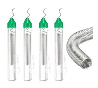 sourcing map 4 Pcs Rosin Core Solder, 1.5mm Dia Non Lead Solder Flux Wire, 15g Each Portable Flux Tin Wire Rohs for Electrical Soldering, Circuit Boards, DIY, Welding