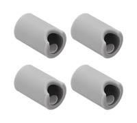 sourcing map 4 Pcs Round Silicone Cabinet Handle Corner Guards, Door Handle Safety Soft Edge Protector, Anti Collision Corner Drawer Bumpers for Table, Wardrobe, Furniture Handles, Gray