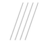 sourcing map 4 Pcs Round Steel Rod 3.8mm Diameter HSS Lathe Bar Stock Tool 150mm Long for Shaft Gear Drill Lathes Boring Machine Turning Miniature Axle Cylindrical Pin DIY Craft Tool
