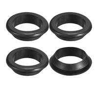 sourcing map 4 Pcs Rubber Grommets, 60mm ID 70mm Drill Hole Double Sided Hollow Firewall Hole Plugs Round Electrical Wiring Gasket, Black