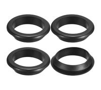 sourcing map 4 Pcs Rubber Grommets, 70mm ID 80mm Drill Hole Double Sided Hollow Firewall Hole Plugs Round Electrical Wiring Gasket, Black