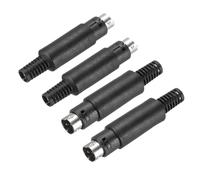 sourcing map 4 Pcs S-Video DIN Mini Male Socket 3 Pin Signal Transmission Mini Din Plug Mini Din Connector for TV DVD Computer Player(PS/2 Plug)