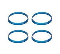 sourcing map 4 Pcs Seal Ring Silicone Washer, 50mm/1.97" Silicone Gasket Washers O Ring Seals for 1 7/8 Inch Drain Pipe Sink Drains for Seals Repair Shower Hose Faucet Shower Head, Blue