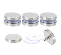 sourcing map 4 Pcs Sign Standoff Screws, 1.2"x0.7" Stainless Steel Standoff Nail Advertising Glass Nail for Acrylic Frame Advertising Board Connect and Fix, Glossy Silver