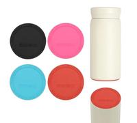sourcing map 4 Pcs Silicone Bottoms for Sublimation Tumblers, 2.3" Tumbler Silicone Protective Anti-Slip Bottoms with Adhesive for Wine Tumbler, Black/Orange/Pink/Blue