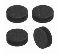 sourcing map 4 Pcs Single Sided Speaker Isolation Feet Pads, 15mmx5mm Non Slip Foam Shock Absorption Base Pad Amplifier Stand Feet Mat for Speaker HiFi Home Theater Sound System, Black