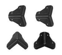 sourcing map 4 Pcs Speaker Cabinet Corners Protector 78x78x75mm Plastic Stackable Guard Wrap Angle Case Edge Box Protection for Stage DJ Audio Sound Case