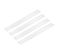 sourcing map 4 Pcs Square Aluminum Flat Bar, 1/16" (2mm) Thick x 1 3/8" (35mm) Width x 12" (305mm) Long 6061 Aluminum Flat Plate Solid New Mill Stock Silver for Industrial Building