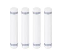 sourcing map 4 Pcs Standoff Screws, 1/2" x 2.36" Stainless Steel Double Head Advertising Screws Wall Standoff Mounts Hardware for Acrylic Glass Sign Holder Wine Glass Rack, White