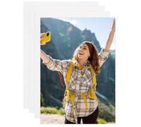 sourcing map 4 PCS Sublimation Metal Photo Blanks 8"x12", 0.45mm(0.018") Aluminum Photo Sign Blanks Poster Frame for DIY Printing, Wall Decor, Bedroom Living Room