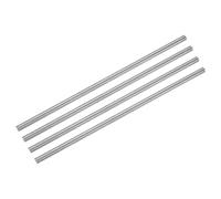 sourcing map 4 Pcs Titanium Round Rod, 0.16" Dia(4mm) 8" Length GR5 Metal Solid TC4 Titanium Round Bar Rod Stock for Model Plane Cars Ship DIY Craft